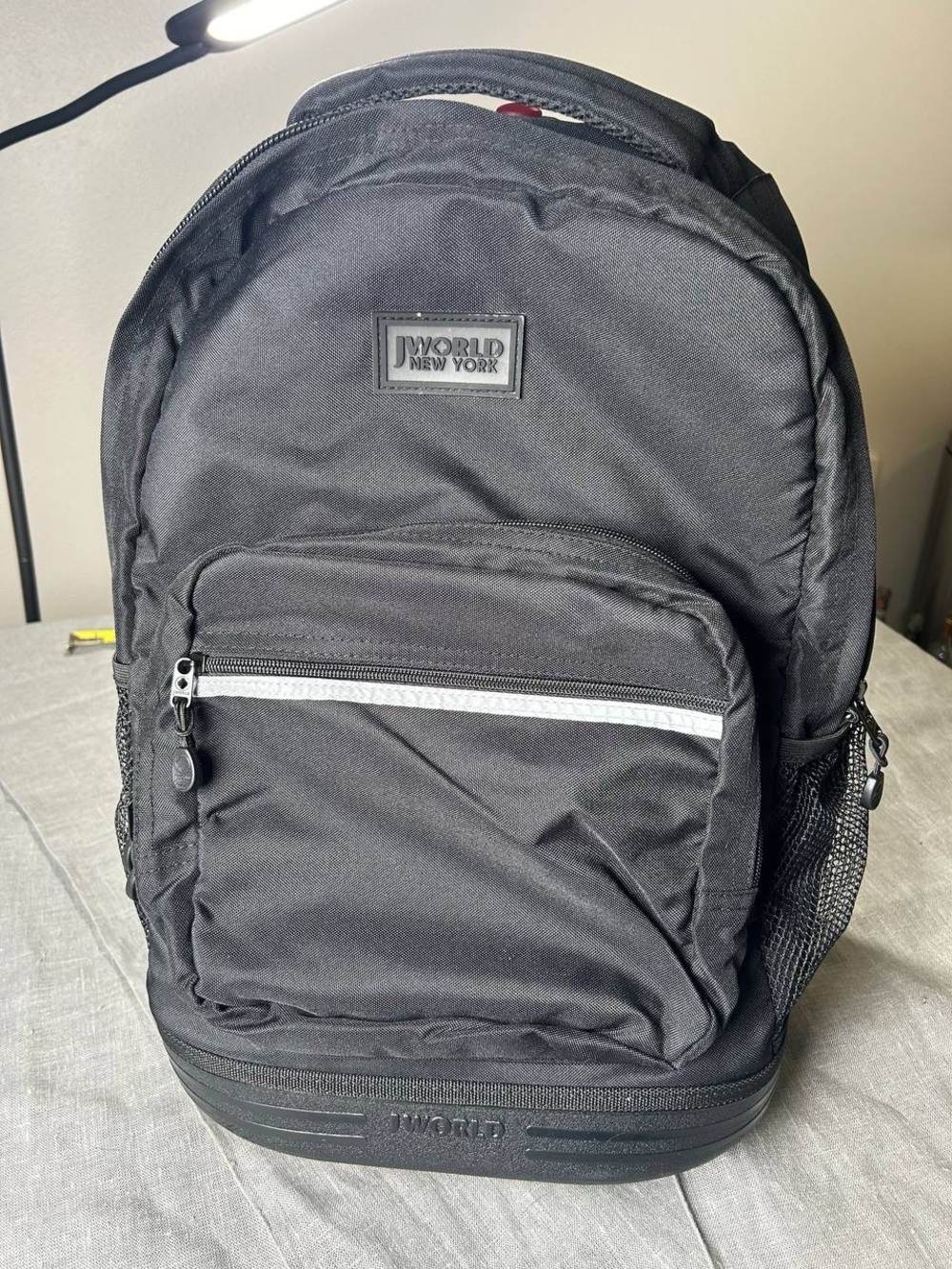 J World Sunrise 18” Rolling Backpack Black Wheeled School Travel Bag